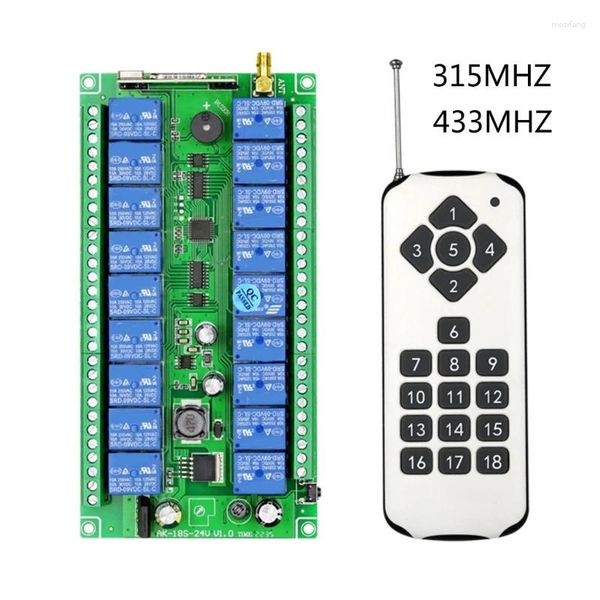 Controllo wireless telecomandato 315MHz 433MHz RECETTOR RETMITER RF 12V-36V Dropship