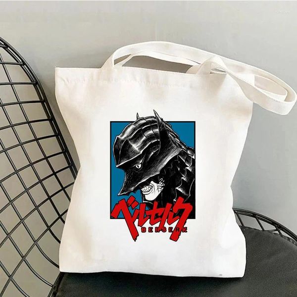 Sacchetti per la spesa borse berserk shopper bolso borsetto tote cotone riciclo tessuto in tessuto personalizzato