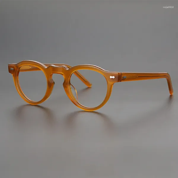 Óculos de sol Quadrões de alta qualidade designer feita à mão Acetato de prescrição Men Women Luxury retro quadrado quadro de óculos Original Eyewear original
