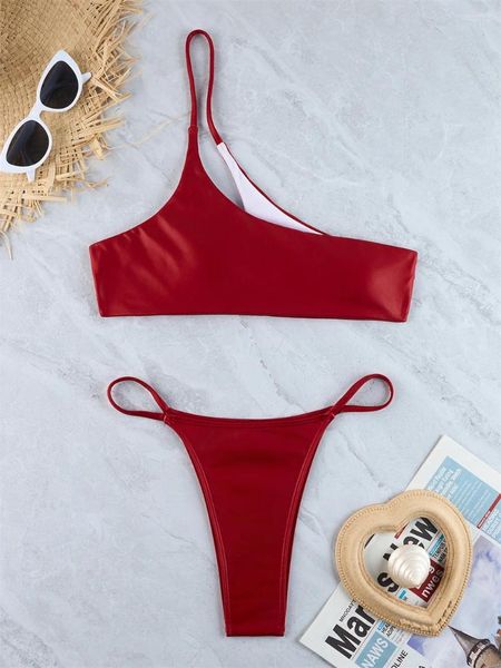 Costumi da bagno femminile sexy micro bikini a spago a spago da bagno perizoma y2k tendenza donna da bagno a due pezzi costumi da bagno abito da bagno abito da bagno