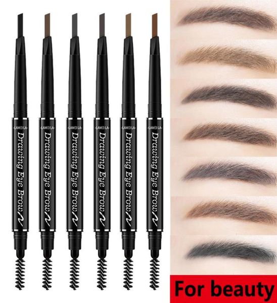 Eye Brow Tint Cosmetics Natürliche lang anhaltende Lackierung Tattoo Augenbrauen wasserdichte schwarze braune Augenbrauen Bleistift Make -up Set2481801