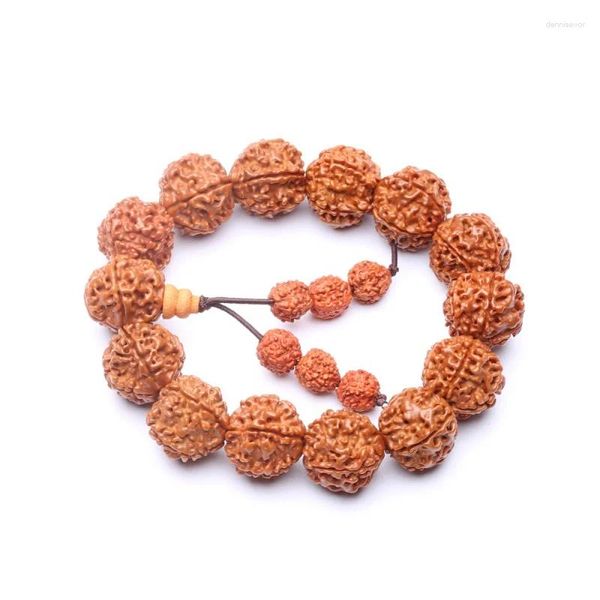 Strand toptan Nepal Rudraksha 16mm-17mm El Boncuk Bilezik Jingang Pipal Ağacı Tohum Boncukları