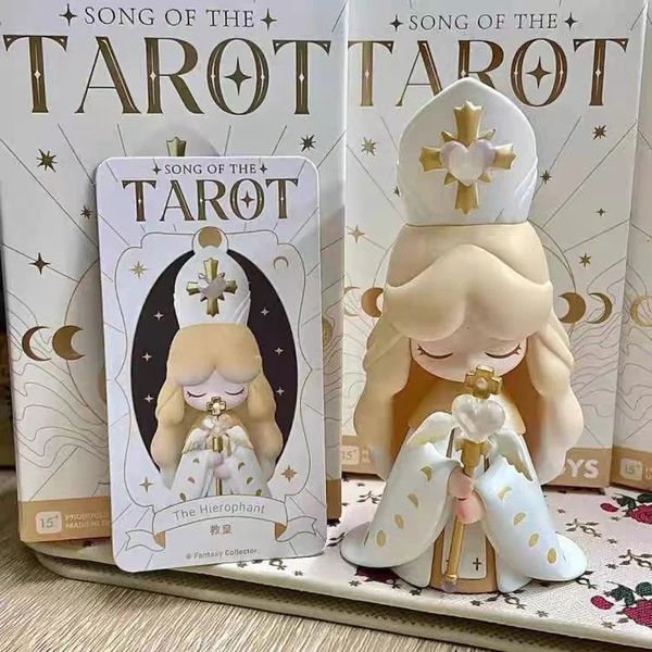 Laplly Canzone di Tarocchi Blind Box Fairy Tale Angle Goddess Figura Zodiac Decoration Girl Doll Doll Surprise Decor Halloween 240426