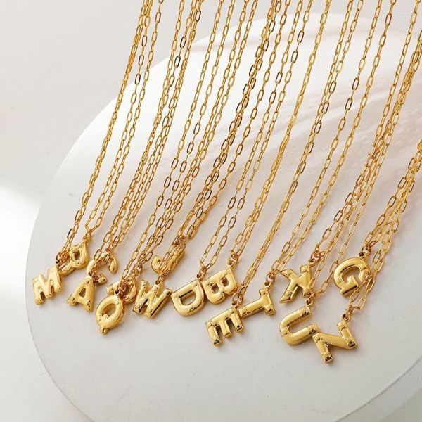 Collane a ciondolo Fashion Tiny Heart Heart Dainty Neckace Gold Color Nome Nome CHULKER PER WOMES GIOITÀ IN ACCIAIO