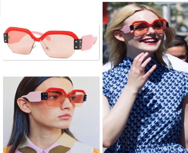 Venda de moda Avantgarde Design óculos de sol 09S Mulheres Eyewear Trend Trend Color Splicing Semiframe Glasses Top Quality8266634