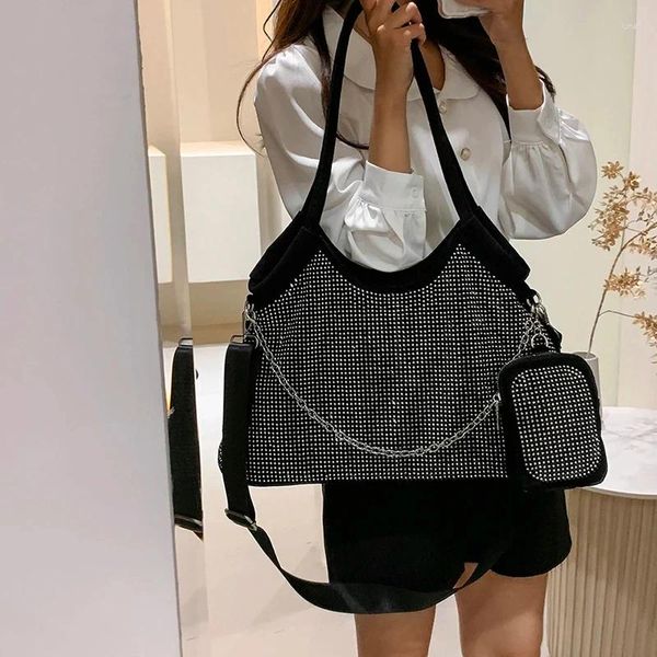 Depolama Çantaları Elmas Tote Kadınlar İçin Yüksek Kaliteli Büyük Omuz Çantası Sevimli Çantalar Crossbody Tasarımcı Çanta Tam Satchel