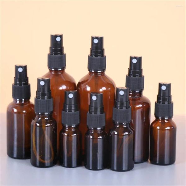 Бутылки для хранения 5-100 мл коричневого эфирного масла Портативное духи Пополнение косметического контейнера.