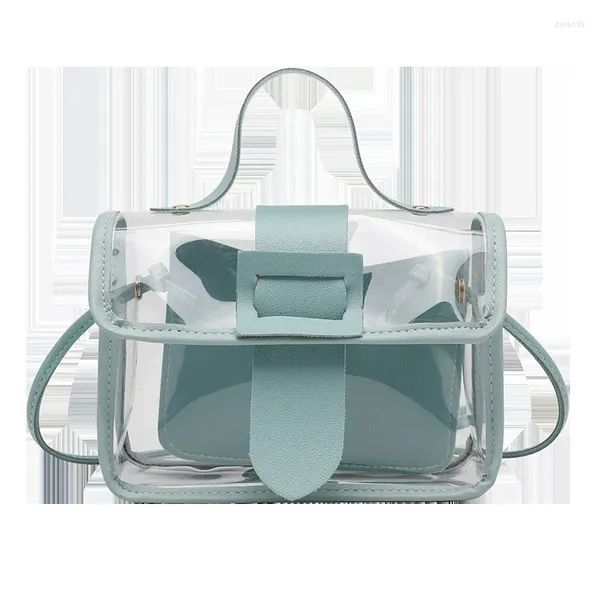 Abendtaschen Frauen Crossbody lässige transparent klare Schulterhandtasche wasserdichte PVC -Gelee Mini -Einkaufstelefon