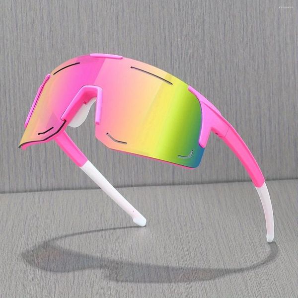 Sonnenbrille Sport wickeln für Frauen Männer große Sonnenschatten Fahrradfischerei Fischerei Mode Brille UV400