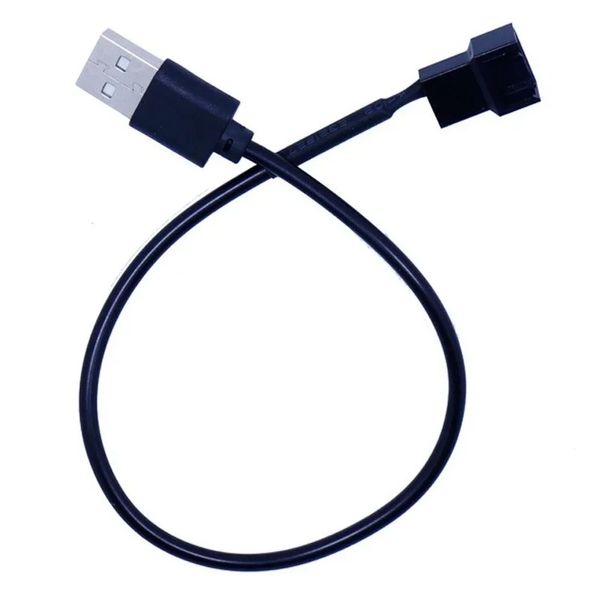 3Pin- oder 4Pin -Lüfter zu USB -Adapterkabeln 4 Pin Computer PC Lüfter Stromkabelanschluss Adapter 5V 30 cm Verbindung herstellen