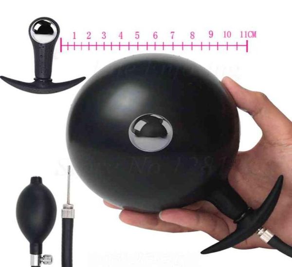 Yutong Super Big Big Inflable Air Folted Pump Cuggino Espansione Anal Massager Plugs Dilator Backyard Dildo Toy per coppia3718900