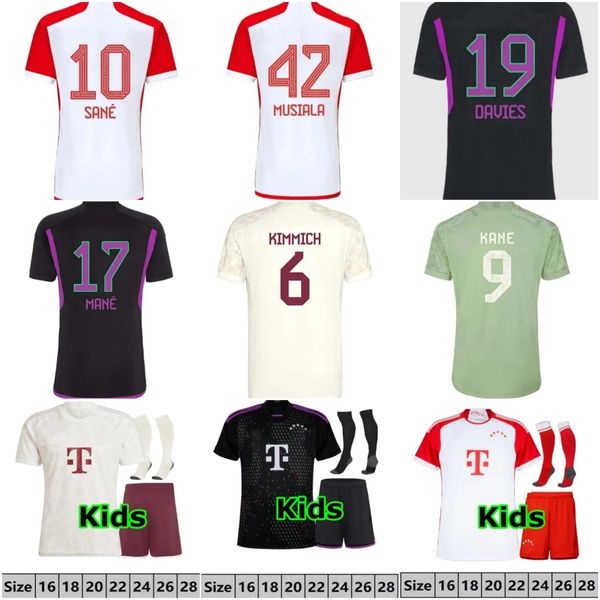 24 25 Soccer Jersey Kane Sane Goretzka Gnabry Camisa de Futebol Men Kit Kit Kimmich Fan Player Bayern Munich Oktoberfest Joao Cancelo Neuer