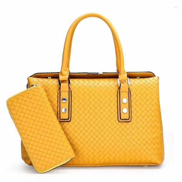 Bolsa 2 PCs/set Women Messenger Bags Moda ombro de ombro de couro legal bolsas de luxo e bolsas