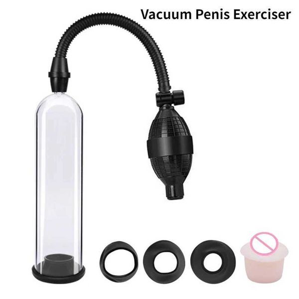 Outros itens de beleza de saúde sucking ball pênis bombear manual de vácuo masturbação masculpation extensor adulto q240430