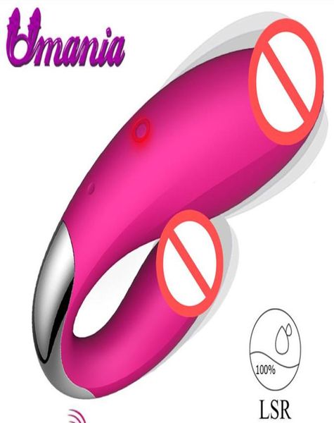 Spot femmina G Spot Vibratore wireless per coppia da 100 metri a doppio clitoride vibratore in silicone Massager adulto giocattolo sessuale per donna7486313