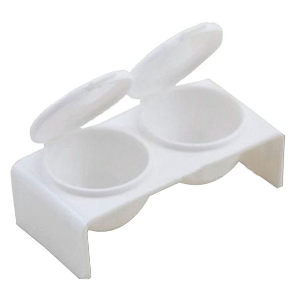 Acrylflüssigschale Plastik Dappen Schüssel Schüssel Tasse mit Kappe flüssige Glitzer Acrylpulver Nagelstift Waschkaviarnagel Styling -Werkzeuge8976251