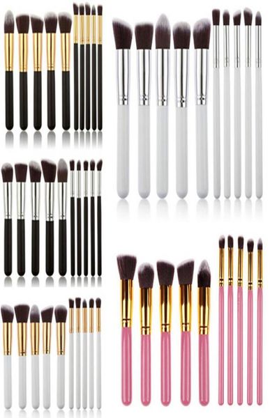 Pennello per trucco professionale 10 PCSSET SOFF SGM Kabuki Brush Woman Wiled Kit Kit di pennello estetico Kit per capelli in legno Nylon Ey3278878