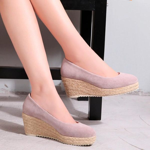 Sandali spicchi donna primavera estate espadrilles donne moca