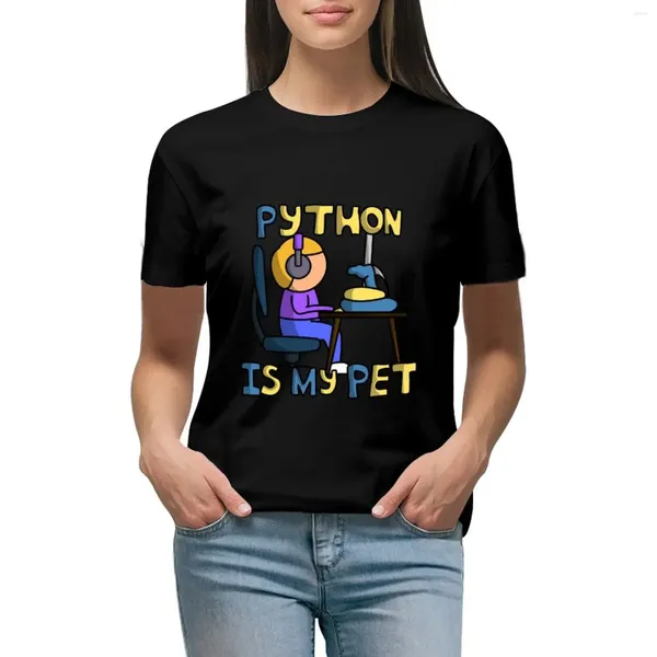 Frauenpolos Python ist mein Haustier-T-Shirt-Bluse-Ästhetik-Kleidungskleid für Frauen für Frauen in Übergröße