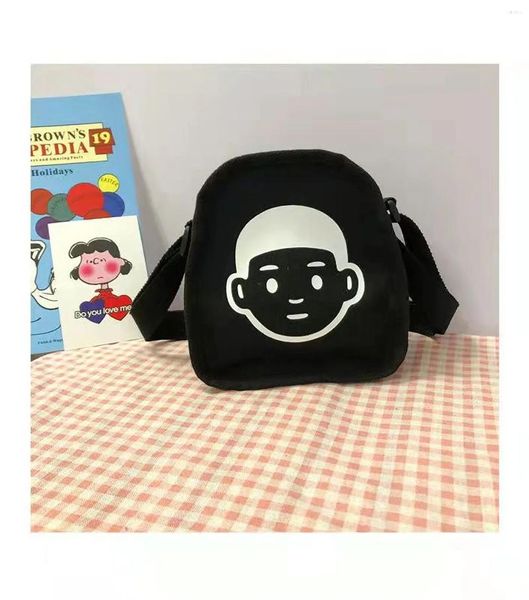 Totes Canvas Bolsa transfronteira mulher pequena estudante universitário fresco Harajuku versátil Meninas de moda casal ombro único