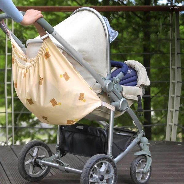 Kinderwagen -Teile Q0KB Funktionalbeutel Organisatoren Baby -Kinderwagen -Speicher Tragbares Tragetasche Windel Windelbehälter