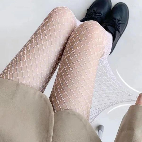 Kadın Çorap Naylons Fishnet Taytlar Külotlu Çekme Nettings Nettings Beyaz Siyah Örgü Seksi iç çamaşırı