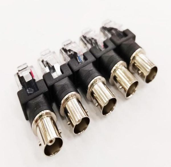 RJ45 -Anschlüsse Hochwertiges BNC -weiblicher RJ45 -Koaxialkoppler -Koppler -Adapter10pcs9978761