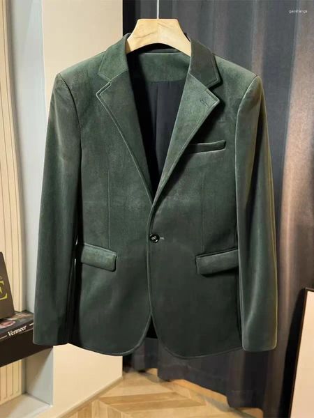 Мужские костюмы 24 весна и летняя повседневная пиджак пиджак мода Men Blazer Blazer