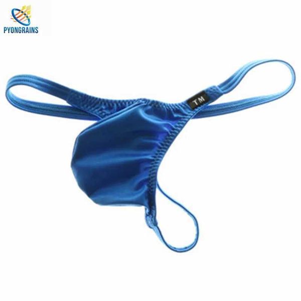 Underpants Mens Underwear Hong Mens Fashion Super Sexy Atleta Trap Nylon e G-String S M L XL XXL Q240506