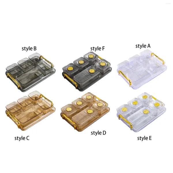 Piatti da porzione ciotole per festeggianti biscotti vassoio vaso condimento per dessert di frutta secca Porta del display per servire il Caddy