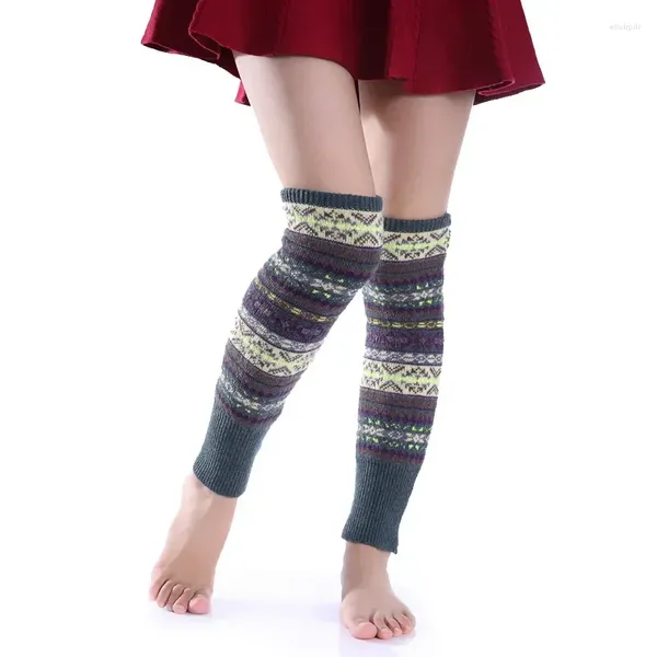Женские носки 1 Пара зимний камуфляж Bohemian сгущенной шерстяной шерстя
