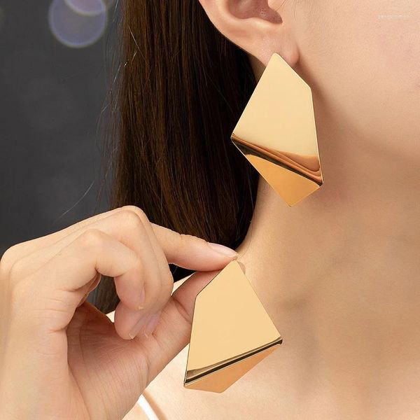 Dangle Ohrringe exquisite Luxus unregelmäßig für Frauen mit metall elektroplierend geometrischem personalisierten Piercing Modetrends Schmuck Schmuck