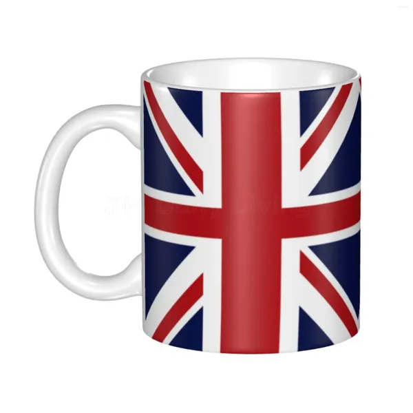 Tassen Großbritannien Nationalflagge Kaffee Tasse 11oz Fun Keramik Tee Kakao Tasse Griff einzigartige Geschenke für Freunde