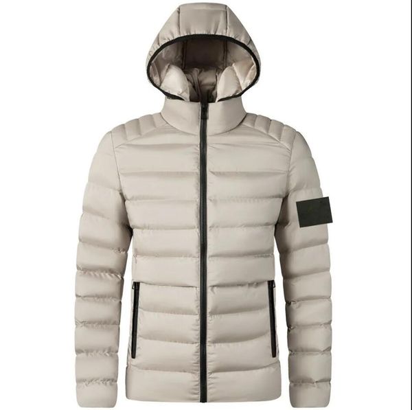 Jaqueta de pedra Designer de Ilha Men Jaquetas Down Jackets de Inverno Casaco Folhas Imprimir Parka Winter Inverno Masculino Momente Casa de Moda de Fazinha Down Tamanho q22