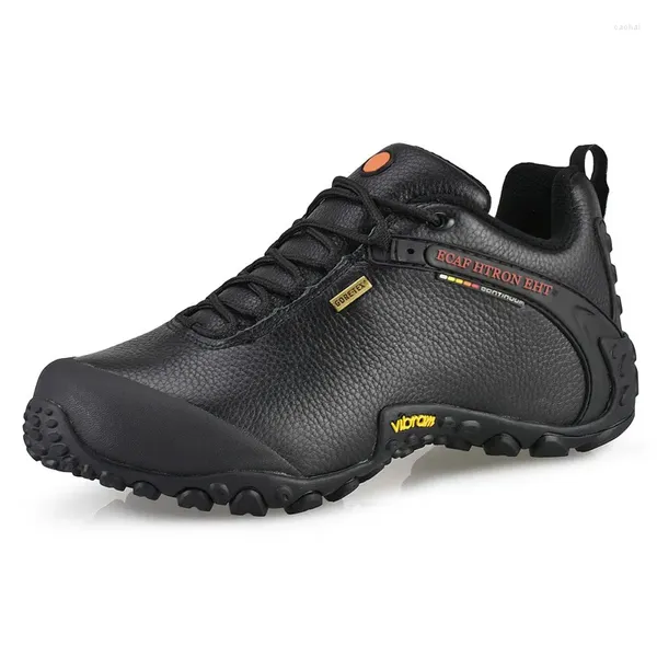 Sapatos casuais Caminhando homens homens de qualidade escalada de montanha não escorregadia de botas de caça masculina ao ar livre plus size 36-46
