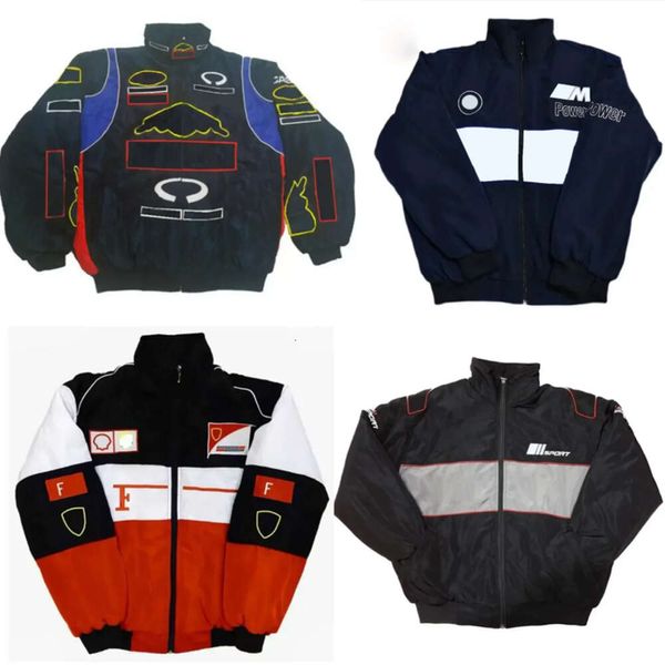 F1 Formula One Racing Giacca da corsa Mens Bomber Jackets Autumn e inverno inverno abbigliamento in cotone ricamato Spot di abbigliamento unisex Abbigliamento unisex Nuovo vestito giacca di alta qualità di alta qualità