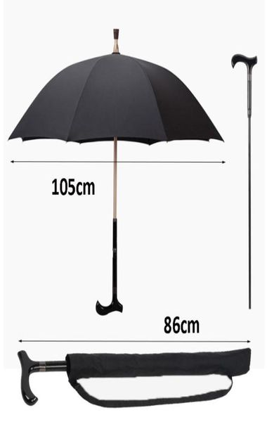 Men Umbrella não -lip bengala de bengala subida de guarda