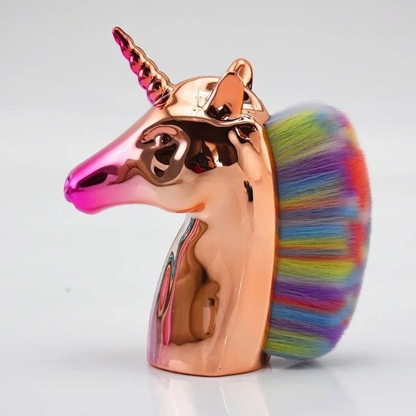 Mini Unicorn Pudra Fırça Makyaj Fırçaları Temel için Krem Yumuşak Yüz Allık Fırçası Profesyonel Kozmetik Makyaj Araçları