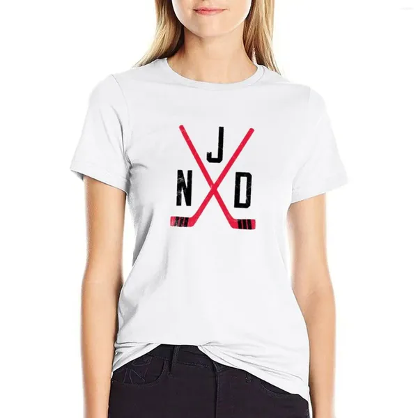 Frauenpolos Hockey-Jersey White T-Shirt Female Kleidung süße Tops T-Shirts für Frauen Baumwolle