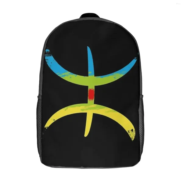 Backpack Flag da 17 pollici di spalla - Amazigh Dureble Classic Comfort Schools Field Pack