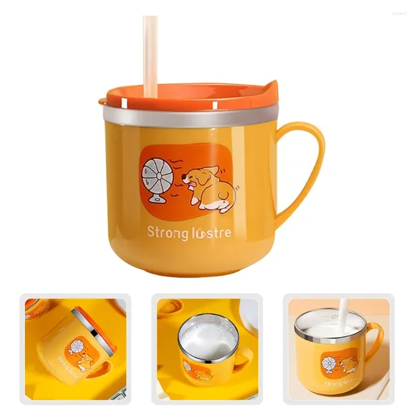 Tazze sippy tazza per bambini cartone animato tazze da bambino per bambini in acciaio inossidabile per bere il latte