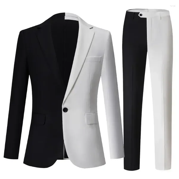 Ternos masculinos M-5xl Moda Slim Fit Suit Slim