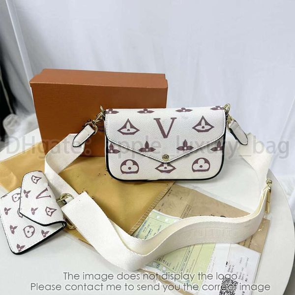 Cross Body Bag Designer Mini-Tasche L Frauen V Luxus-Tasche Hochwertige Umhängetasche Mode Flip-Tasche Kleine Umschlagbeutel Designer Brieftasche mit Wechselbeutel 2-in-1 S80948
