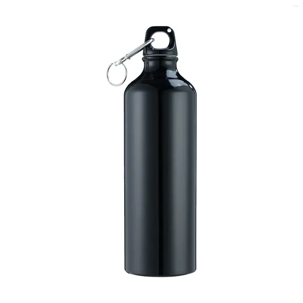 Garrafas de água 750 ml com monte de alumínio portátil de monte de alumínio portátil Jug à prova de vazamento para caminhadas de esportes ao ar livre de viagens