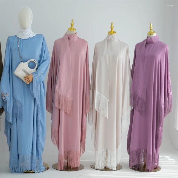 Roupas étnicas eid caftan muçulmano festão de festas ramadan dubai abaya peru