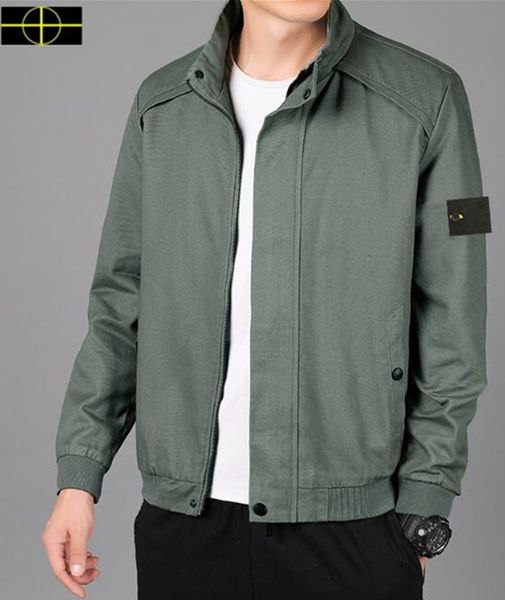 Jaqueta de pedra Primavera e outono Casaco de outono Sorto masculino Hip Hop Men é Land Baseball Jersey CP Jackets de pulôver