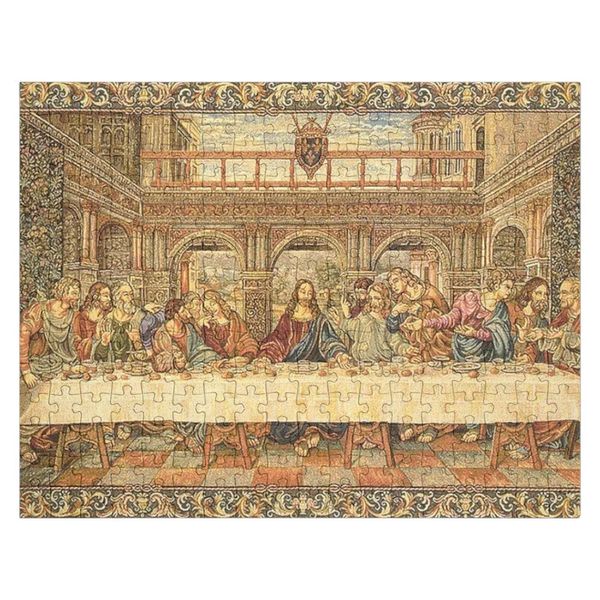 The Last Supper Art Board Decoração de parede Rustic Jigsaw Puzzle Po Pieces personalizadas adultos 240428