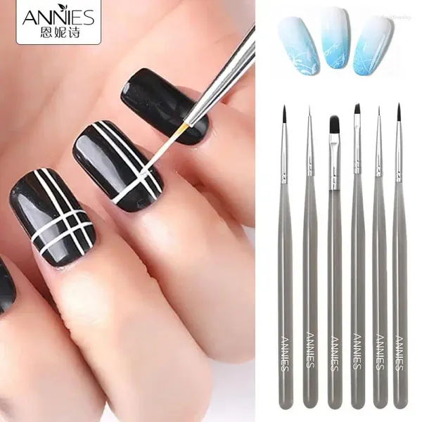 Lâmpadas de mesa Manicure Tools Dotting Pen Line Line Pincelas de pincel de desenho Pintura em gel UV Polish