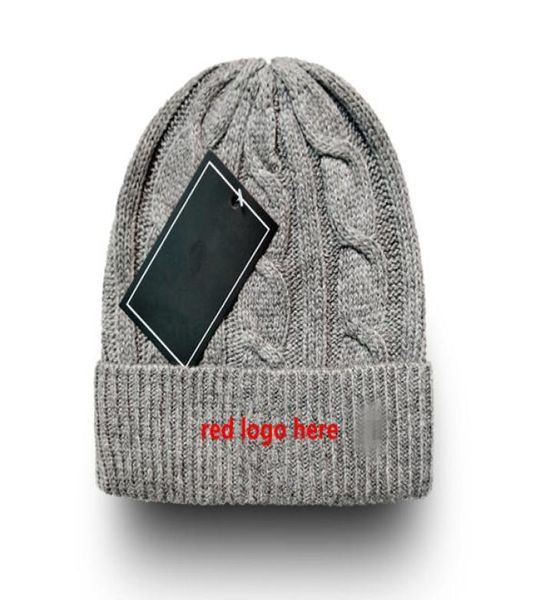 2022 Herrendesigner Winter Polo Beanie Hat Women Cap Ski Hats Snapback Maske Männer Baumwollschädelkappen Unisex Cashmere Patchwork Big Hor3437207