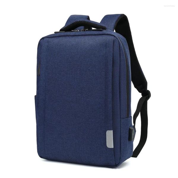 Backpack Laptop da 15,6 pollici Business Slim Laptop Durement Travel Zackpacks con USB Charging Port College School Computer Bag borse